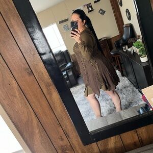 Stylish Brown Women's Dress